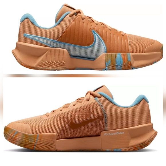 Nike Shoes - Nike Women's Zoom Challenge Pickleball Shoes, Copper Moon/Glacier Blue Size 6